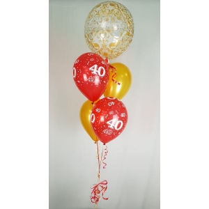 Bubble Balloon Anniversary Bouquet