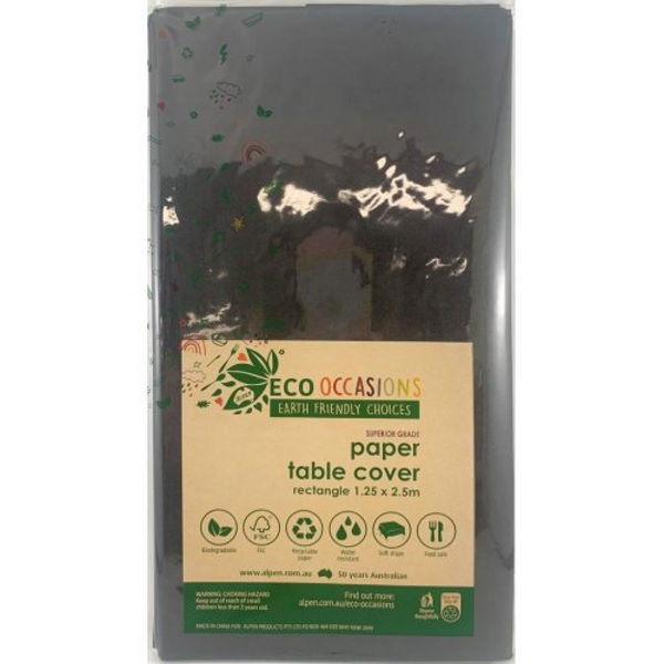 Paper Tablecloth Black